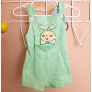 Carter’s Bunny Shortalls | Green | 12M